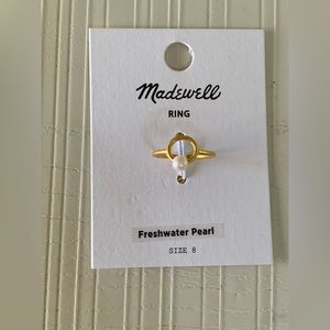 Madewell freshwater pearl statement ring
